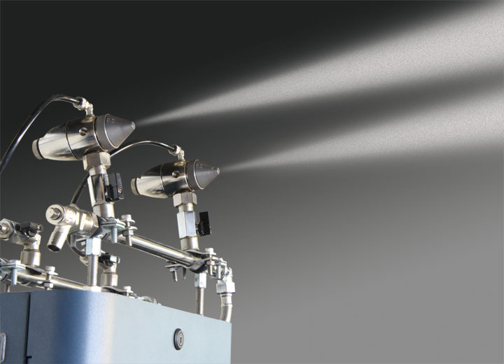 Supplied with two nozzles, as standard, the unit is preassembled and ready for use