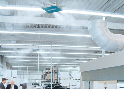 Air humidification in industry