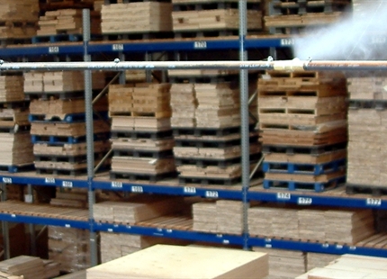 Humidification in the wood industry