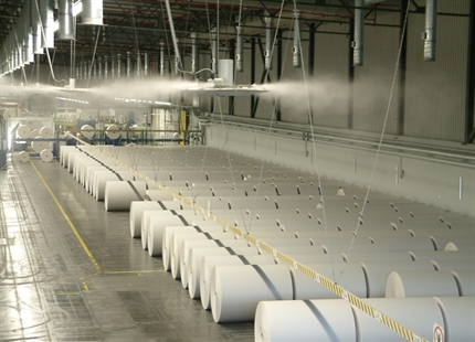 Air humidification in the paper production and processing industries