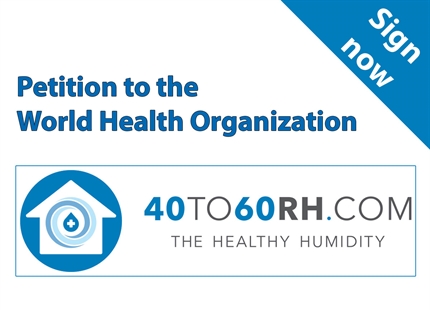 May 2020: Support Dr Taylor's WHO humidity petition